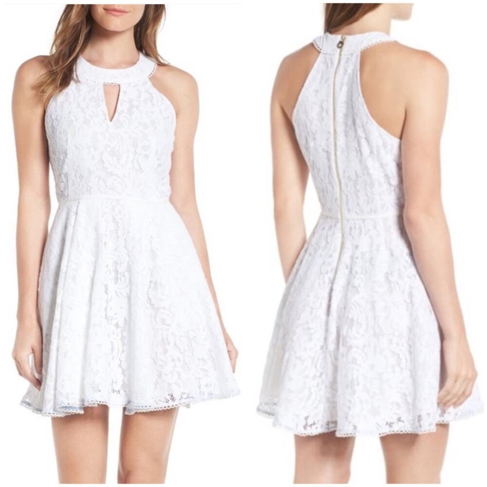 Draper James Lace Payton Dress in willow white, size 14